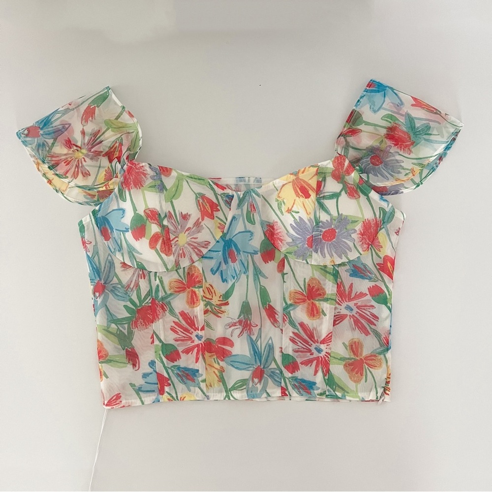 Floral Cropped Tank